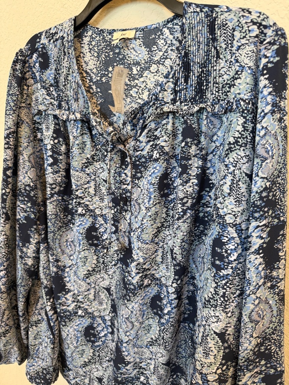 Joie Parisian Paisley Boho Peasant Blouse